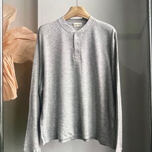Adanola Gray Long Sleeve Tee